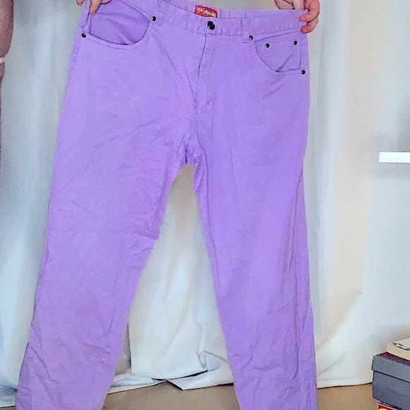 Lavender High Waisted Vintage Jeans - Picture 2 of 2